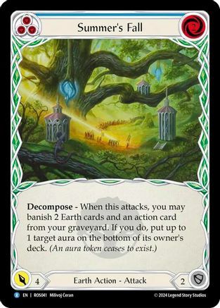 Summers Fall (Blue) - Rainbow Foil