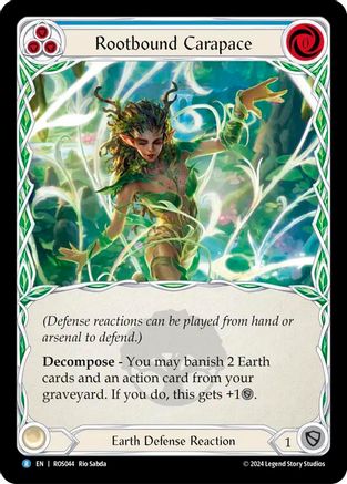 Rootbound Carapace (Blue) - Rainbow Foil