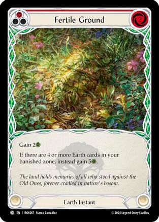 Fertile Ground (Red) - Rainbow Foil