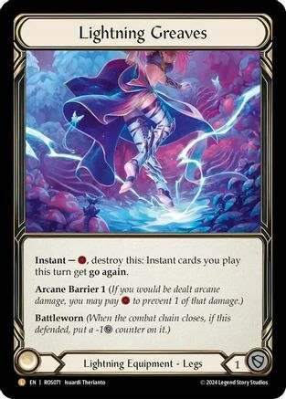 Lightning Greaves - Cold Foil