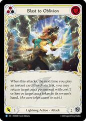 Blast to Oblivion (Yellow) - Rainbow Foil