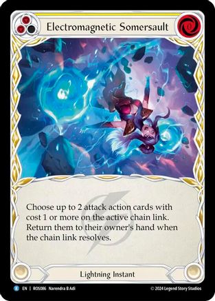 Electromagnetic Somersault (Yellow) - Rainbow Foil