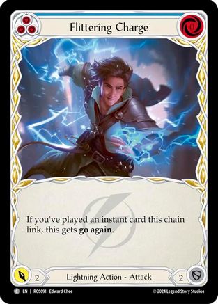 Flittering Charge (Blue) - Rainbow Foil