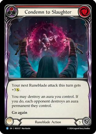 Condemn to Slaughter (Red) - Rainbow Foil