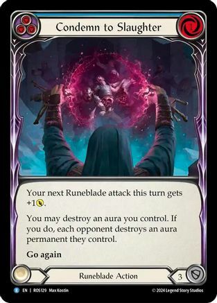 Condemn to Slaughter (Blue) - Rainbow Foil