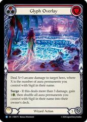 Glyph Overlay (Red) - Rainbow Foil