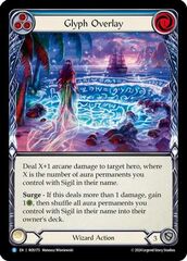 Glyph Overlay (Blue) - Rainbow Foil