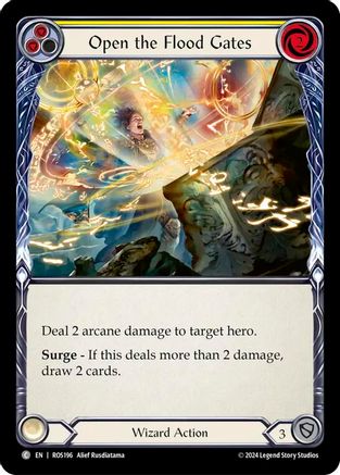 Open the Flood Gates (Yellow) - Rainbow Foil