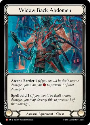 Widow Back Abdomen - Cold Foil