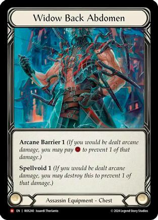 Widow Back Abdomen - Cold Foil