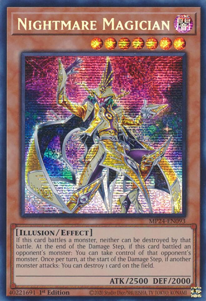 Nightmare Magician - MP24-EN093 - Prismatic Secret Rare - 1st Edition Nightmare Magician - MP24-EN093 - Prismatic Secret Rare - 1st Edition