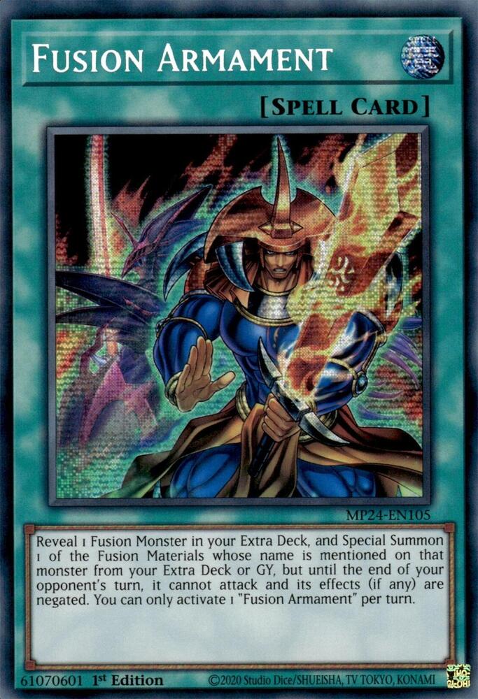Fusion Armament - MP24-EN105 - Prismatic Secret Rare - 1st Edition Fusion Armament - MP24-EN105 - Prismatic Secret Rare - 1st Edition