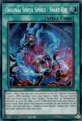 Original Sinful Spoils - Snake-Eye - MP24-EN124 - Prismatic Secret Rare - 1st Edition