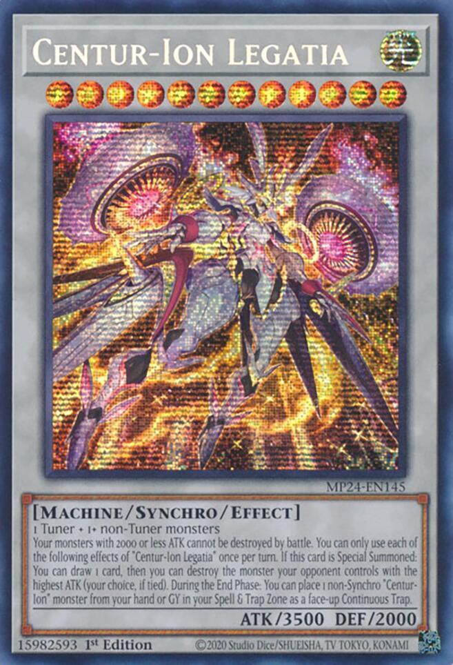 Centur-Ion Legatia - MP24-EN145 - Prismatic Secret Rare - 1st Edition Centur-Ion Legatia - MP24-EN145 - Prismatic Secret Rare - 1st Edition