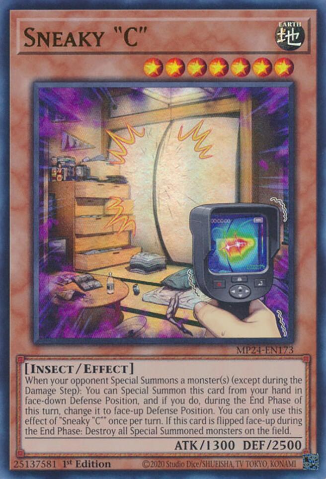 Sneaky C - MP24-EN173 - Ultra Rare - 1st Edition Sneaky C - MP24-EN173 - Ultra Rare - 1st Edition