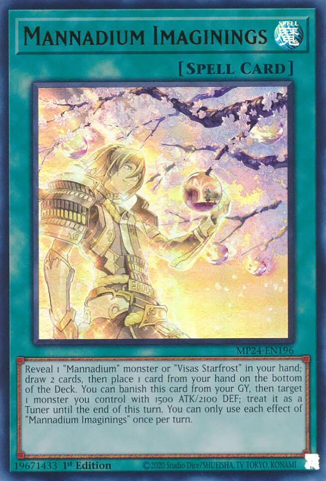 Mannadium Imaginings - MP24-EN196 - Ultra Rare - 1st Edition Mannadium Imaginings - MP24-EN196 - Ultra Rare - 1st Edition