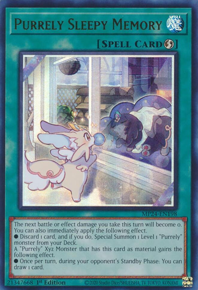Purrely Sleepy Memory - MP24-EN198 - Ultra Rare - 1st Edition Purrely Sleepy Memory - MP24-EN198 - Ultra Rare - 1st Edition