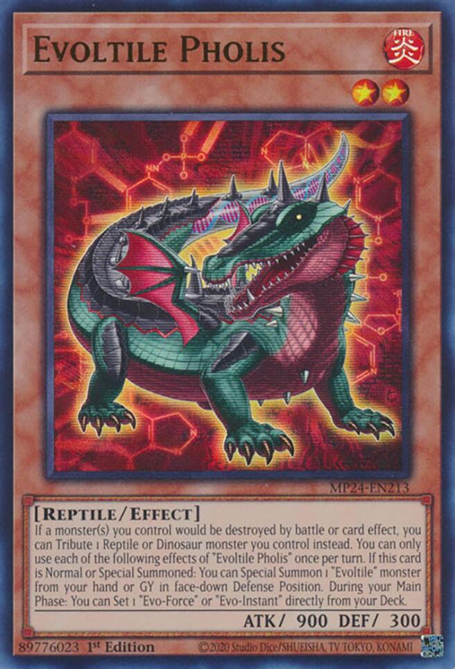 Evoltile Pholis - MP24-EN213 - Ultra Rare - 1st Edition Evoltile Pholis - MP24-EN213 - Ultra Rare - 1st Edition