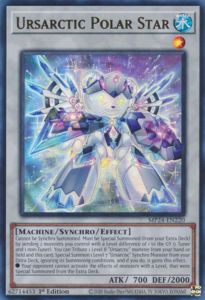Ursarctic Polar Star - MP24-EN220 - Ultra Rare - 1st Edition Ursarctic Polar Star - MP24-EN220 - Ultra Rare - 1st Edition
