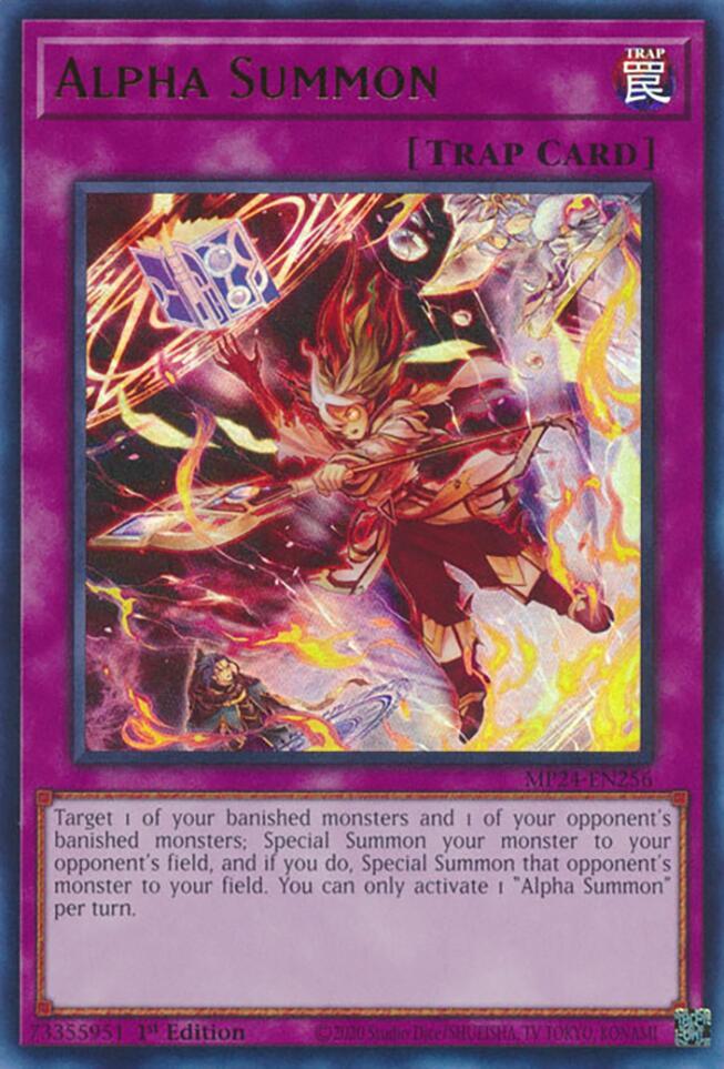 Alpha Summon - MP24-EN256 - Ultra Rare - 1st Edition Alpha Summon - MP24-EN256 - Ultra Rare - 1st Edition