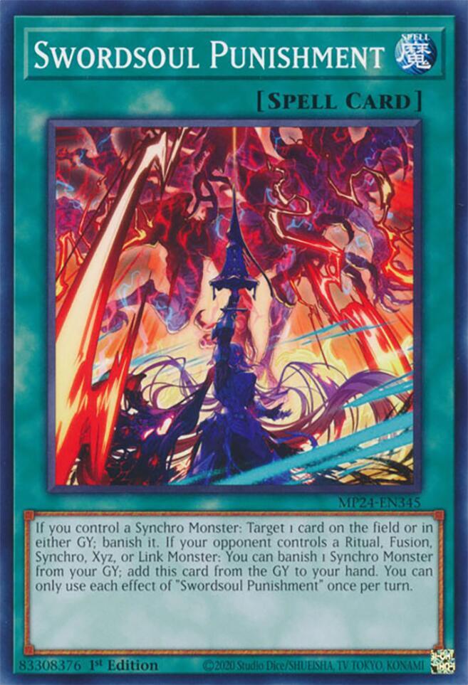 Swordsoul Punishment - MP24-EN345 - Common - 1st Edition Swordsoul Punishment - MP24-EN345 - Common - 1st Edition