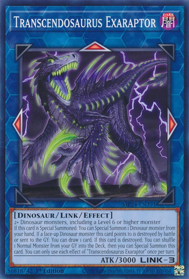 Transcendosaurus Exaraptor - MP24-EN391 - Common - 1st Edition Transcendosaurus Exaraptor - MP24-EN391 - Common - 1st Edition
