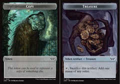 Copy // Treasure Double-Sided Token - Foil