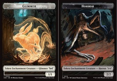 Glimmer // Horror Double-Sided Token - Foil