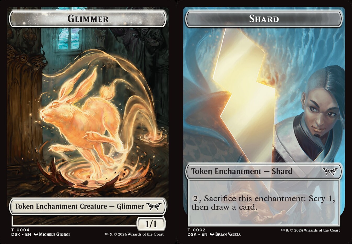 Glimmer // Shard Double-Sided Token - Foil