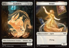 Glimmer // Spirit (0006) Double-Sided Token - Foil