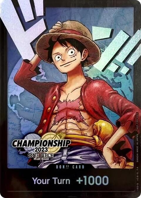 DON!! Card (Monkey.D.Luffy) - P - (2023 World Championship Finals) - Foil DON!! Card (Monkey.D.Luffy) - P - (2023 World Championship Finals) - Foil