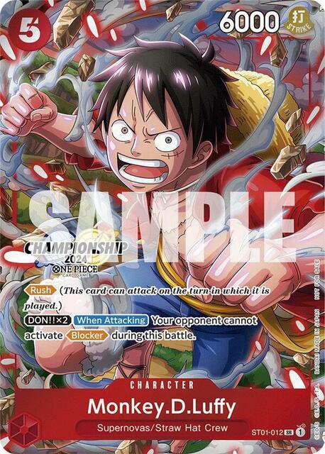 Monkey.D.Luffy - ST01-012 - P - (CS 2024 Celebration Pack) - Foil