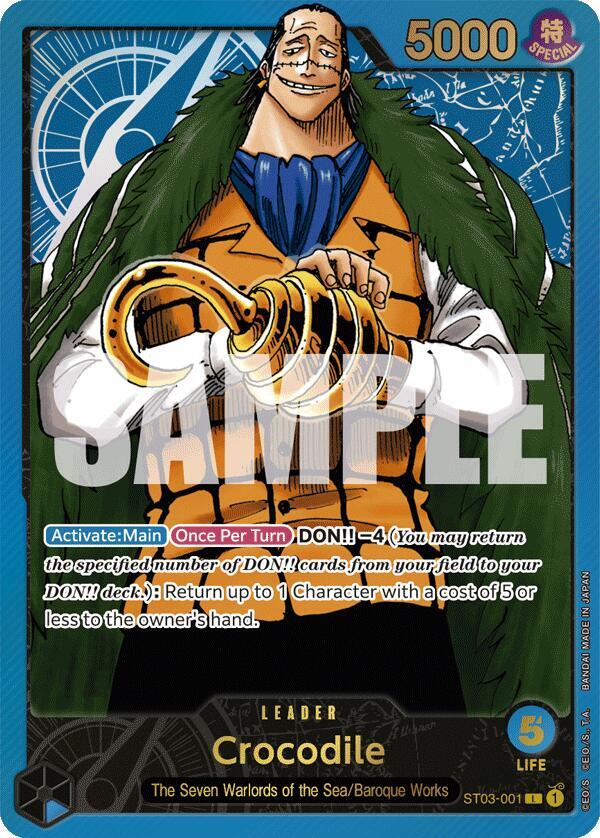 Crocodile - ST03-001 - P - (Premium Card Collection -Leader Collection-) - Foil