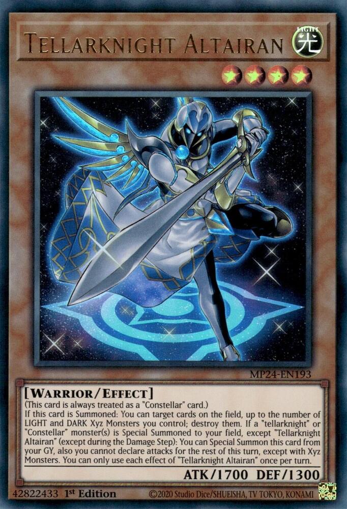 Tellarknight Altairan - MP24-EN193 - Ultra Rare - 1st Edition Tellarknight Altairan - MP24-EN193 - Ultra Rare - 1st Edition