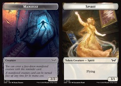 [Deprecated] Manifest (0018) // Spirit (0006) Double-Sided Token - Foil