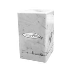 Ultra Pro - Marble Satin Tower Deck Box - Black/White