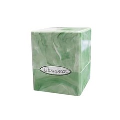 Ultra Pro - Marble Satin Cube Deck Box - Lime Green/White