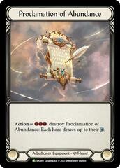 Proclamation of Abundance (JDG009)  - Cold Foil