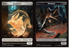 [Deprecated] Glimmer (0004) // Horror (0010) Double-Sided Token - Foil