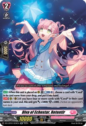 Diva of Echostar, Retentir - DZ-LBT01/024EN - RR