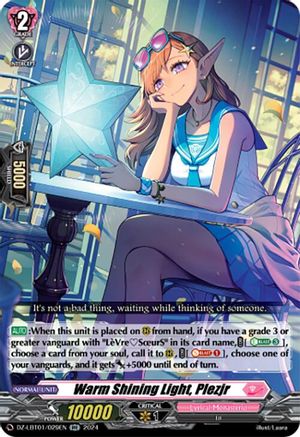 Warm Shining Light, Plezjr - DZ-LBT01/029EN - RR