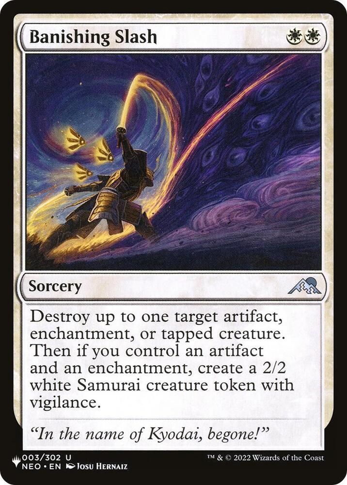 Banishing Slash - The List