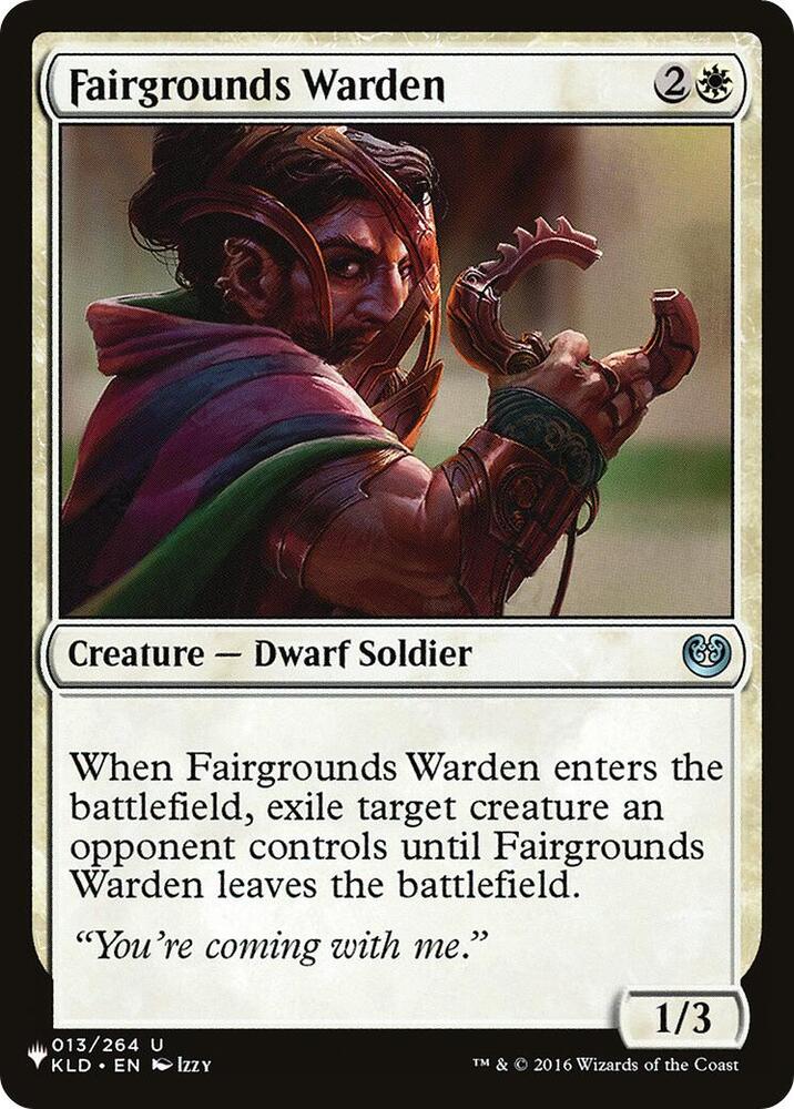 Fairgrounds Warden - The List