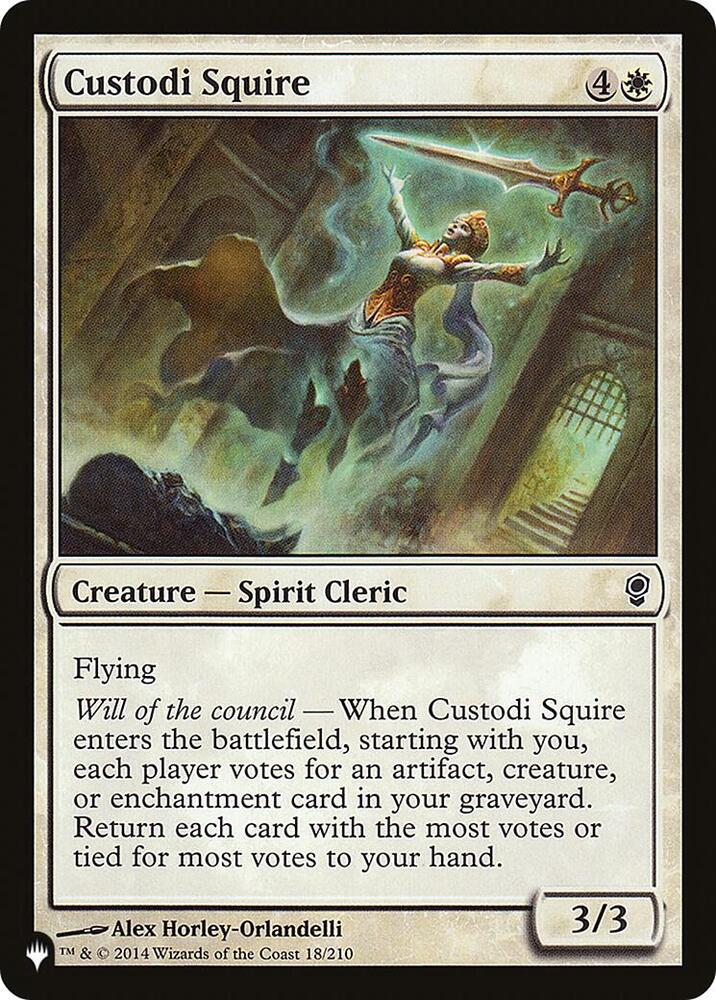 Custodi Squire - The List