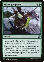 Nissa's Judgment - The List