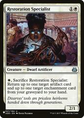 Restoration Specialist - The List