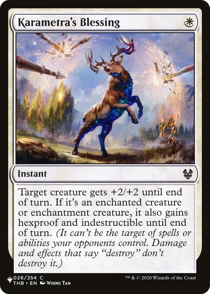 Karametras Blessing - The List