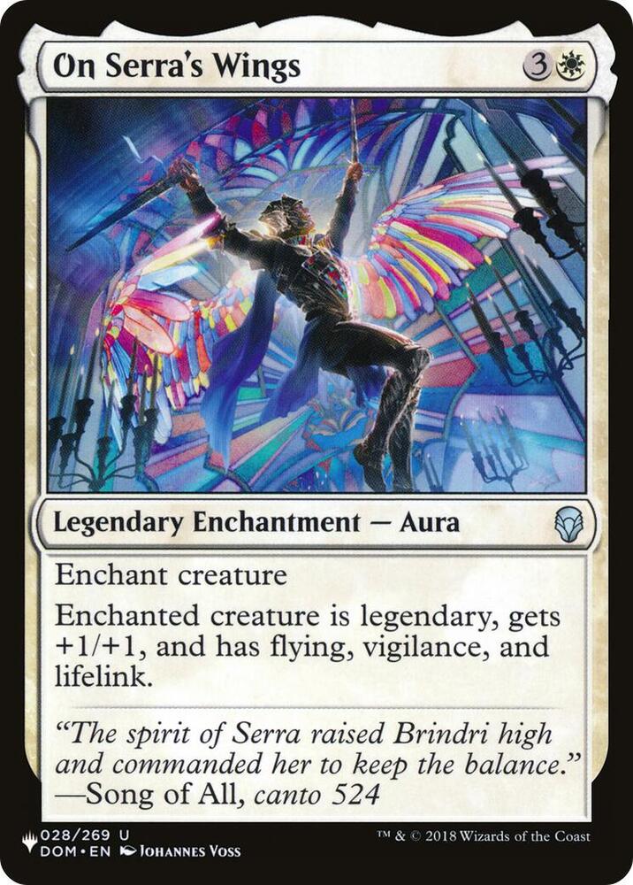 On Serras Wings - The List