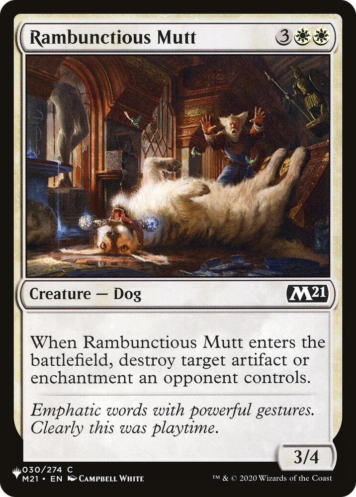 Rambunctious Mutt - The List