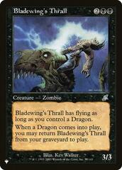 Bladewing's Thrall - The List